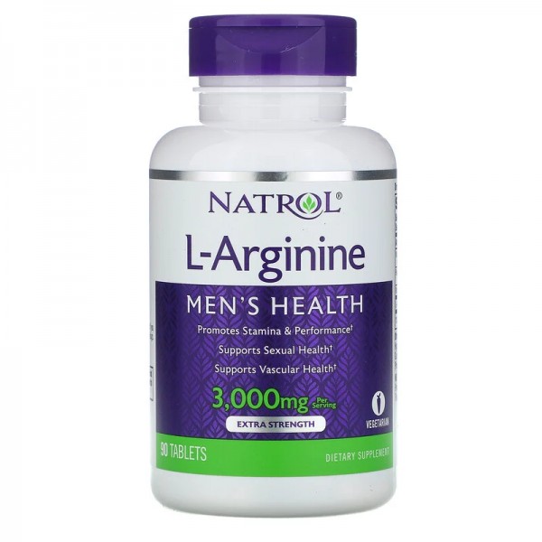 Natrol, L-Arginin, 3.000 mg, 90 Tabletten