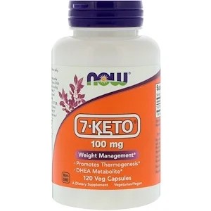 Now Foods, 7-KETO, 100 mg, 120 vegetarische Kapseln