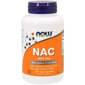 Now Foods, NAC, 600 mg, 100 pflanzliche Kapseln