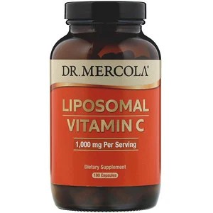 Dr. Mercola, Liposomal Vitamin C, 1,000 mg, 180 Kapseln