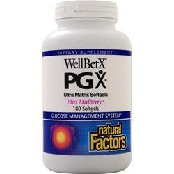 Natural Factors WellBetX PGX with Mulberry 180 sgels