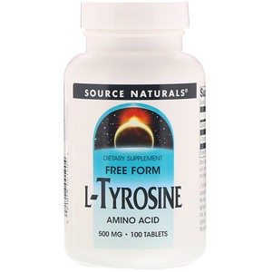 Source Naturals, L-Tyrosin, 500 mg, 100 Tabletten