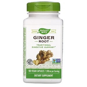 Nature's Way, Ginger Root, 1,100 mg, 180 veg. Kapseln